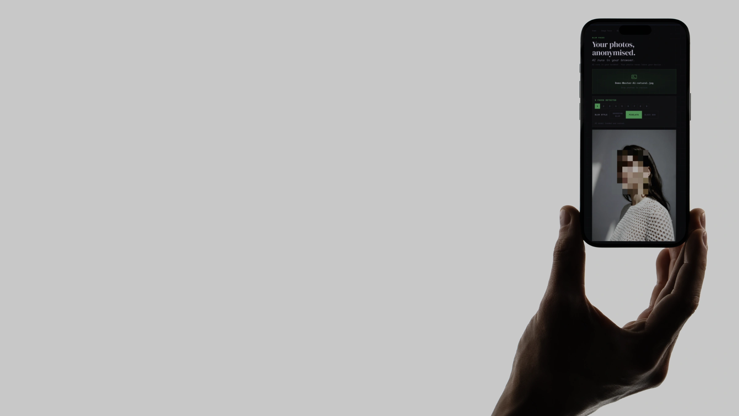 Your photos, anonymised.
